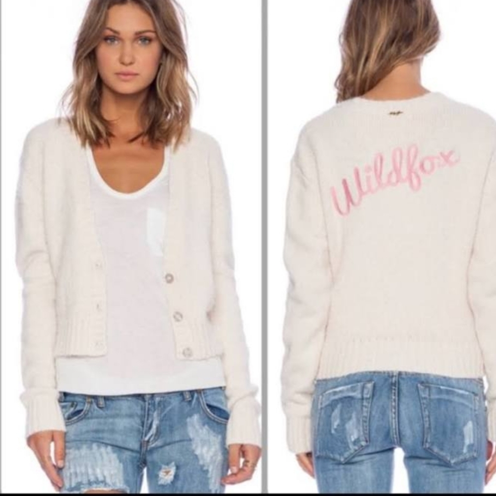 Wildfox Barbie Couture White Label Cardigan